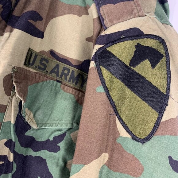 VTG U.S. Army Field Jacket Patches/Name Tag Lyons Camouflage Regular Size - Picture 6 of 16